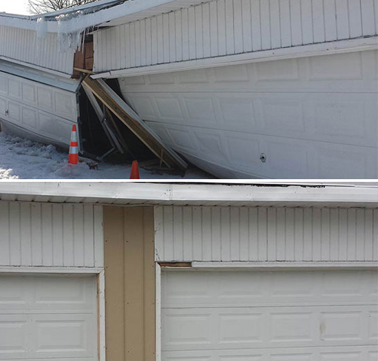 garage door repair before and after